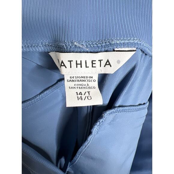 Athleta Nolita Slim Tapered Crop Pant in Sky Blue Size 14T NWT - Picture 8 of 9